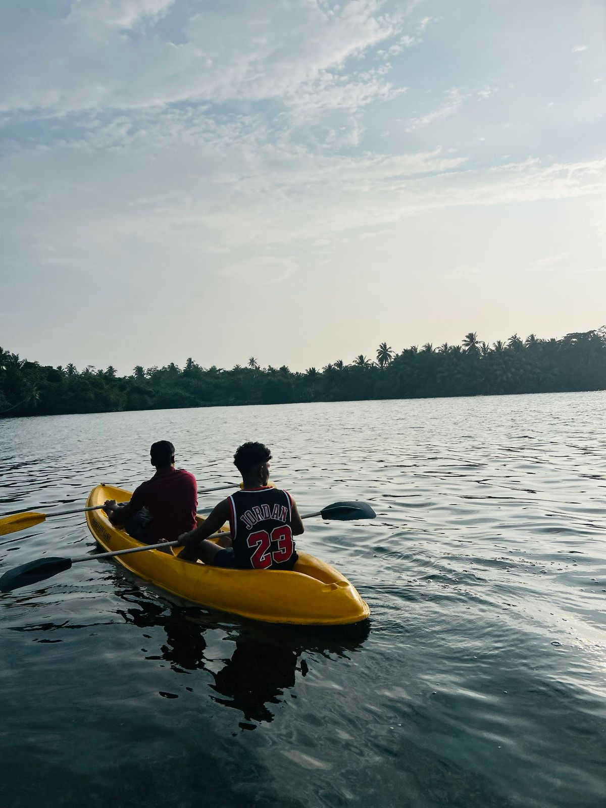 Kayak experience in Rathgama Lagoon Sri Lanka