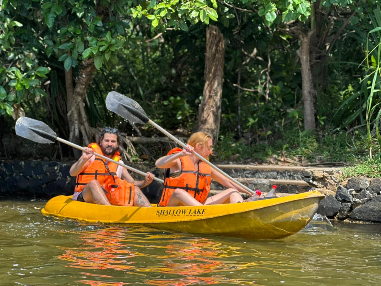 Kayak experience in Rathgama Lagoon Sri Lanka