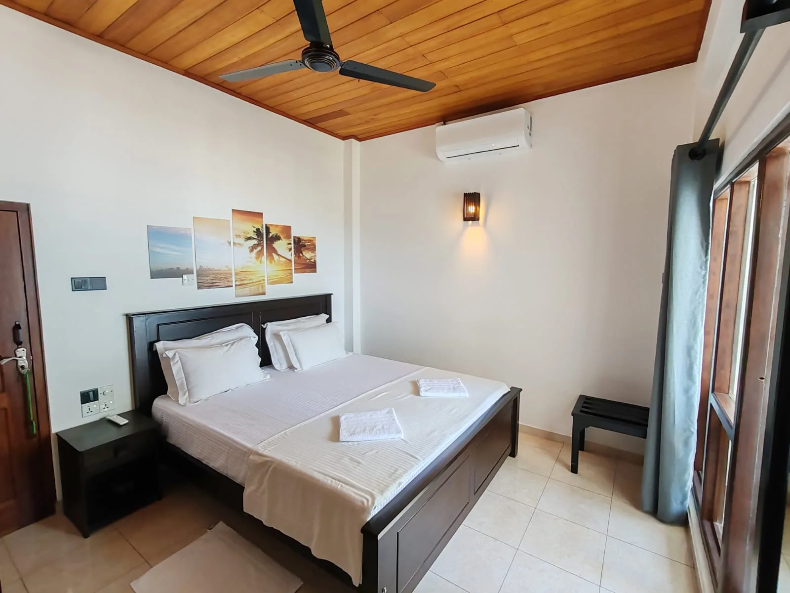 Villa One 64 air-conditioned bedroom with private bathroom