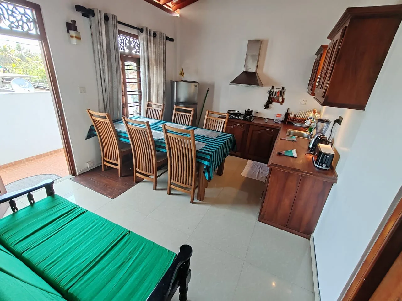 Villa One 64 comfortable bedroom with sitting area and sea views